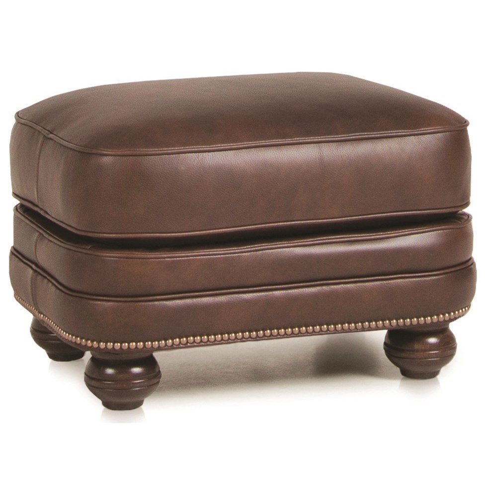 Smith Brothers 311 Leather Ottoman Sheely's Furniture & Appliance
